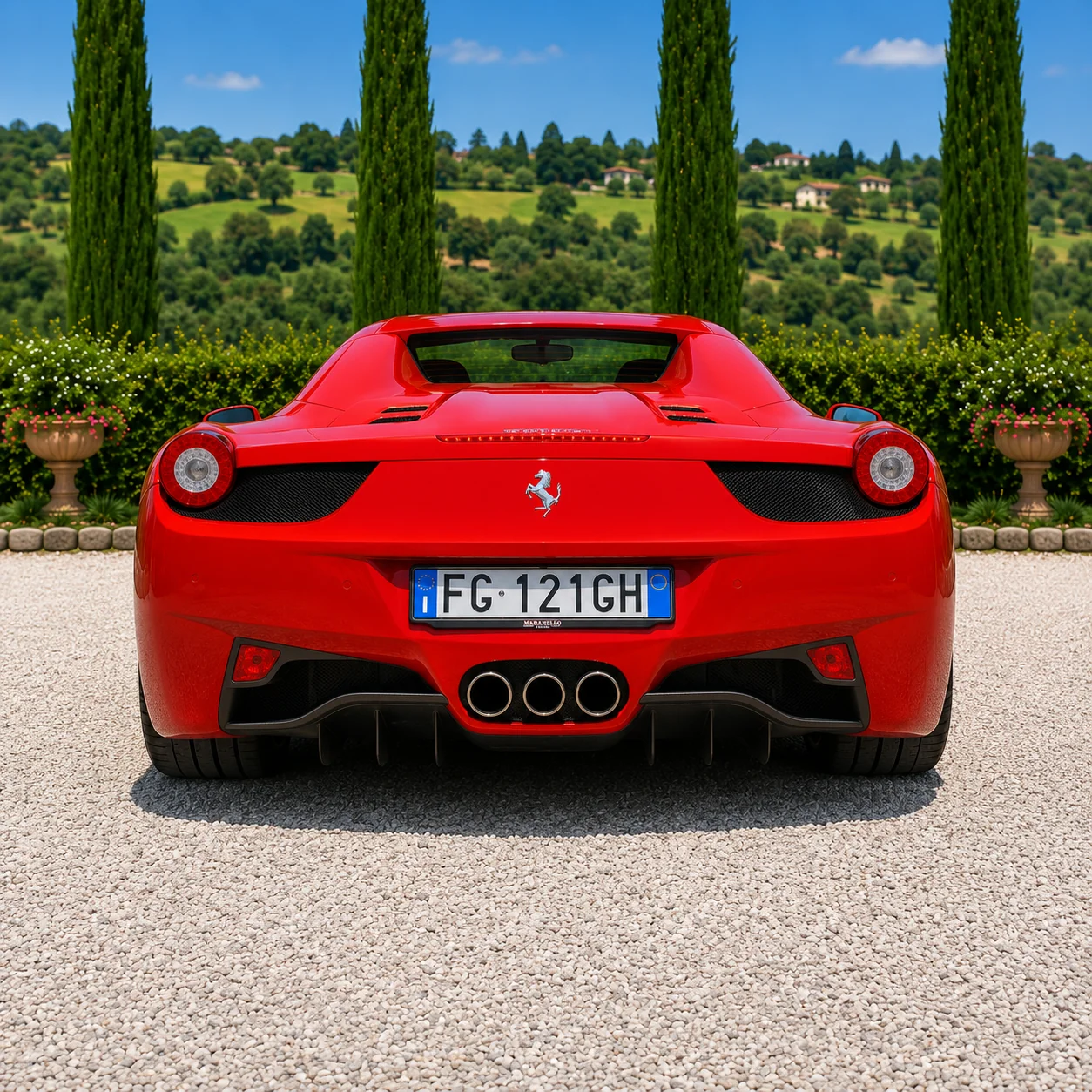 Ferrari 458 Spider — rear view