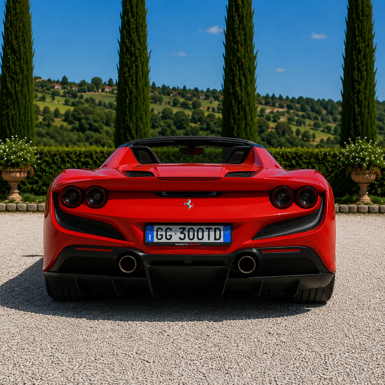 Ferrari F8 Tributo Spider — rear view