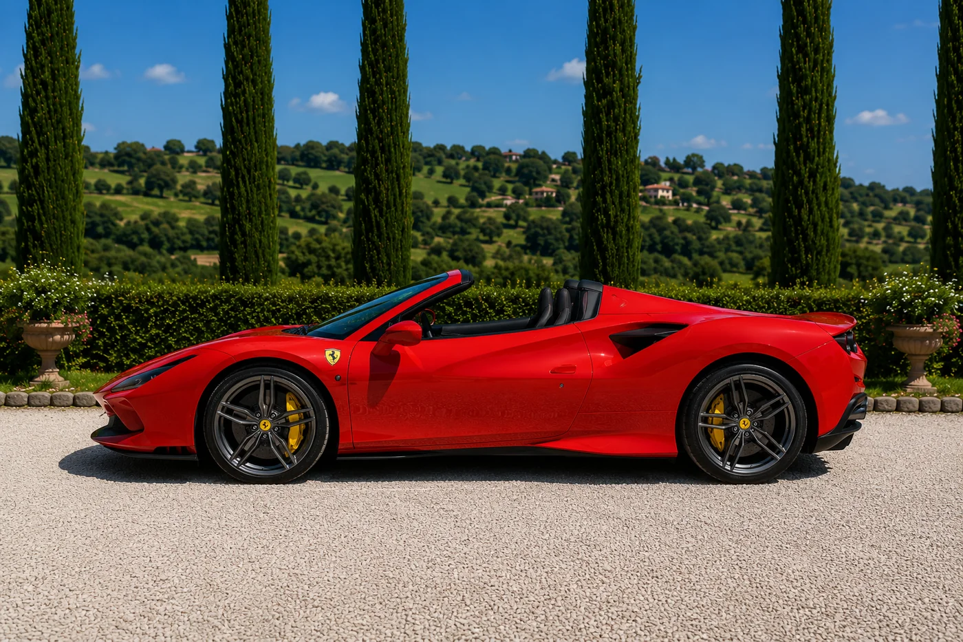 Ferrari F8 Tributo Spider — side view