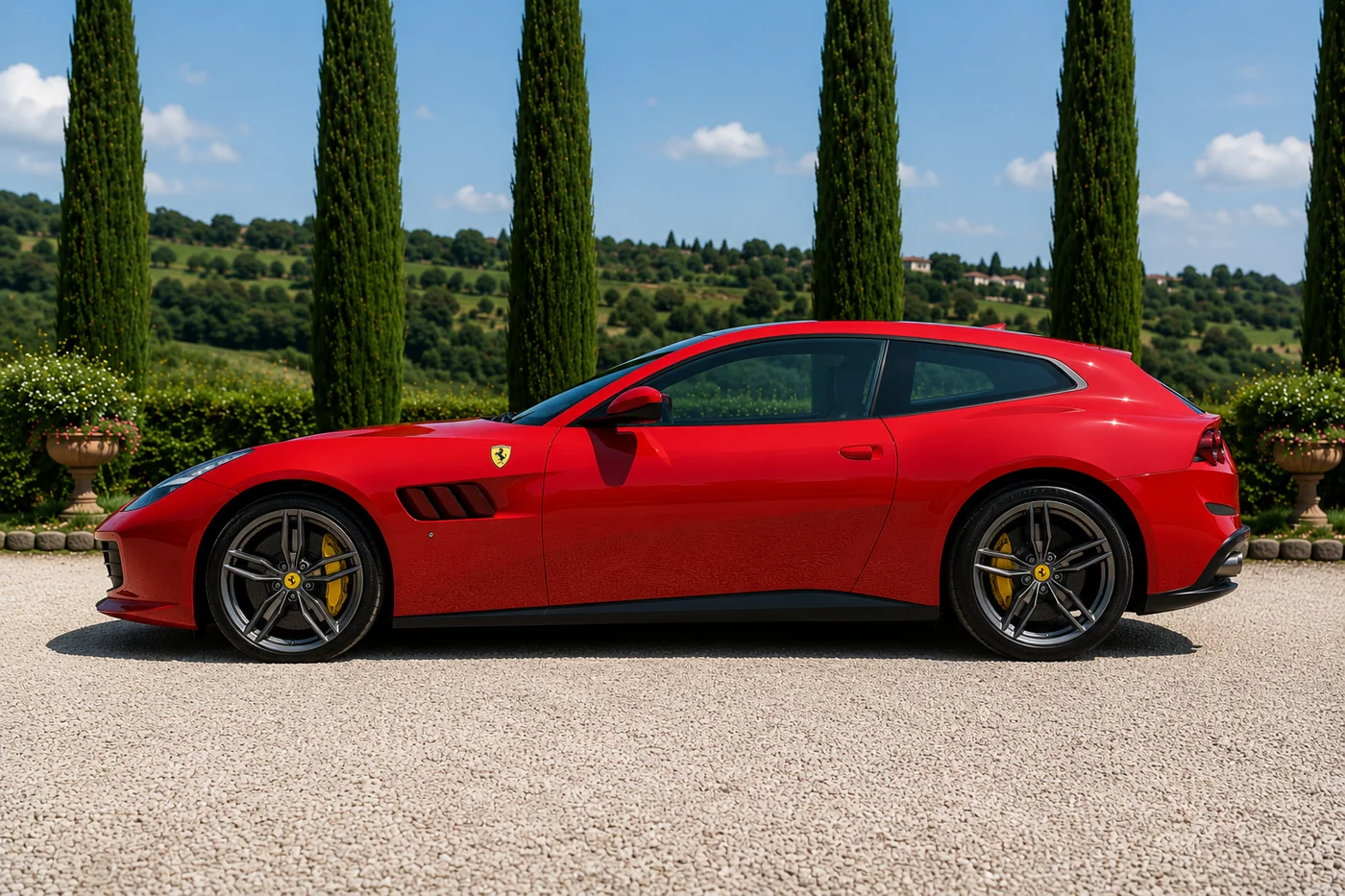Ferrari GTC4Lusso — side view