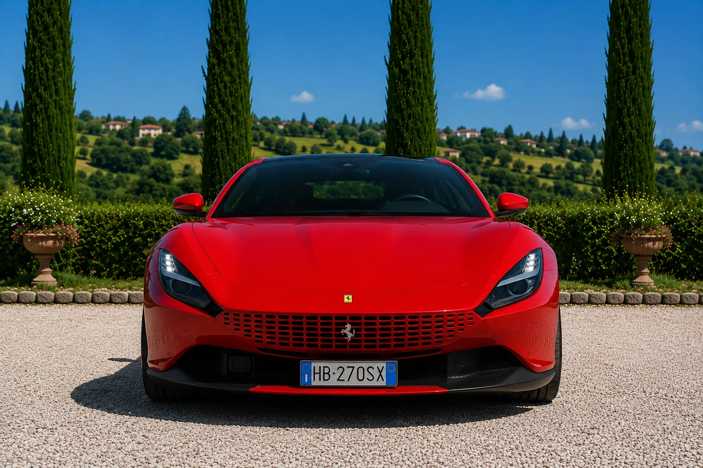 Ferrari Roma Spider — front view